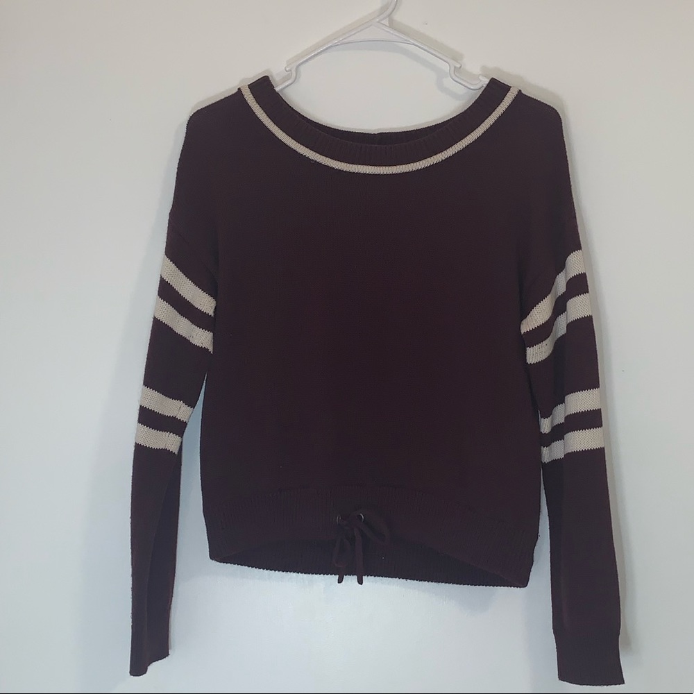 Aerie Cinched Waist Cropped Sweater